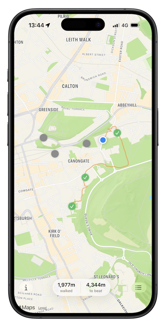 Map view with markers